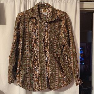 Vintage Cm Company Corduroy Button Up